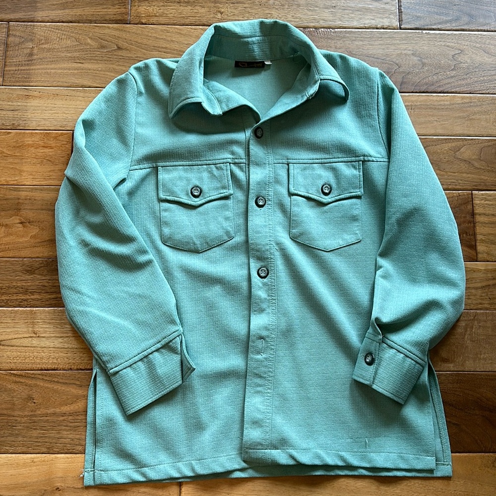 Vtg 70s Style Shirt Jacket